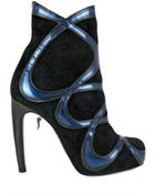 Larare 120mm Metallic Calf and Suede Ankle Boot - Lyst