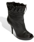 B. Makowsky Claire Peep Toe Bootie - Lyst