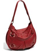 B. Makowsky Claremont Braided Trim Leather Hobo - Lyst