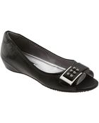 Ecco Bouillon Peep Toe Wedge - Lyst