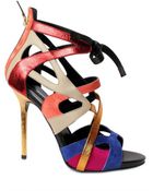 Diego Dolcini 110mm Multi Strap Cage Laced Sandals - Lyst