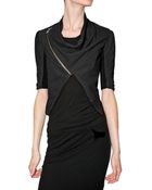 Rick Owens Blistered Bolero Biker Leather Jacket - Lyst
