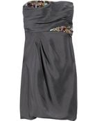 Tibi Bead-embellished Silk-organza Dress - Lyst