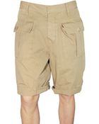 DSquared² Light Gabardine Cargo Shorts - Lyst
