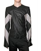 Gareth Pugh Bicolored Nappa Leather Jacket - Lyst