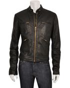 Edun Leather Motorcycle Jacket - Lyst