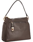 Prada Stone Deerskin Zip Shoulder Bag - Lyst