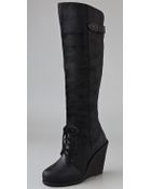 Rag & Bone Butakhan Suede Wedge Boots - Lyst