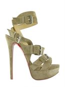 Christian Louboutin 150 Toutenkaboucle Suede Sandals - Lyst