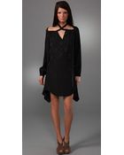 3.1 Phillip Lim Cross Collar Long Sleeve Dress - Lyst