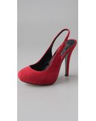 Dolce Vita Twinka Suede Platform Pumps - Lyst