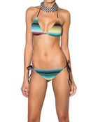 Missoni Faded Striped Knit Bathing Suit - Lyst