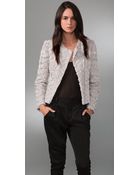 Wayne Faux Fur Asymmetrical Jacket - Lyst