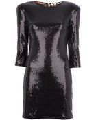 Twentycluny Fitted Sequinned Dress - Lyst