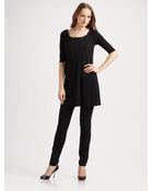 Eileen Fisher Scoopneck Tunic - Lyst