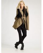 Ann Demeulemeester Double-breasted Cape Coat - Lyst