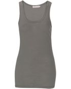 Stefanel Supima Jersey Tank Top - Lyst
