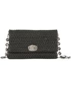 Miu Miu Jeweled Chevron-quilted Clutch - Lyst