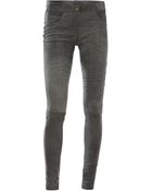 Les Chiffoniers Cableembossed Leather Trousers - Lyst