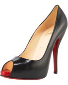 Christian Louboutin Peep-toe Pump - Lyst