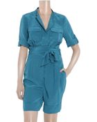 Marc By Marc Jacobs Stara Silk-satin Playsuit - Lyst