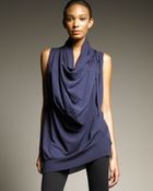 Donna Karan New York Draped Cashmere-silk Tunic - Lyst