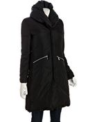 MICHAEL Michael Kors Black Down-fill Pillow Collar Parka - Lyst