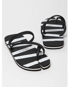 Neil Barrett Stripe Flip Flop Sandal - Lyst
