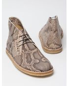 Acne Studios Mens Desert Snake Skin Boot - Lyst