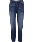 Current/Elliott The Pony Boy Low-rise Cropped Jeans - Lyst