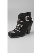 Jeffrey Campbell Maxim Studded Booties - Lyst