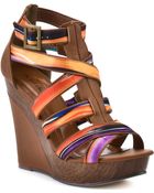 Michael Antonio Gunner Wedge - Cognac Pu - Lyst