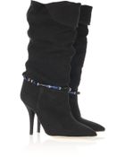 Isabel Marant Franklin Embellished Canvas Boots - Lyst