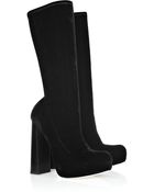 Alexander Wang Alana Mid-calf Velvet Boots - Lyst