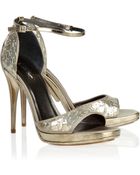 Calvin Klein Paillette-embellished Satin Sandals - Lyst