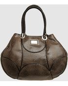 Giorgio Armani Large Leather Bag - Lyst