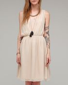 Girl. By Band Of Outsiders Solid Silk Alana Dress - Lyst