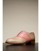 Florsheim By Duckie Brown The Saddle in Bone/chalk Pink - Lyst