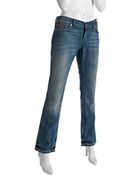 D&G Faded Blue Wash Girly Low Rise Straight Leg Jeans - Lyst