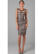 Hervé Léger Rubber Bands Dress - Lyst