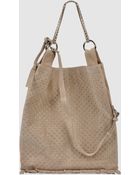 Via Repubblica Large Leather Bag - Lyst