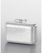 La Regale Sparkle Bow Minaudiere - Lyst