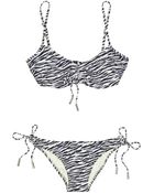 Melissa Odabash Fiji Zebra-print Ruched Bikini - Lyst