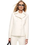Michael Kors Felted Peacoat - Lyst