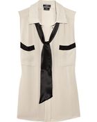 By Malene Birger Laurensa Necktie Crepe Blouse - Lyst