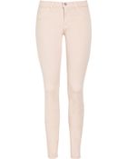 J Brand 811 Mid-rise Twill Cropped Skinny Jeans - Lyst
