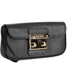 Miu Miu Black Goatskin Wristlet Clutch - Lyst