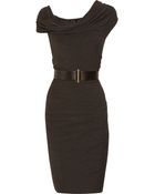 Donna Karan New York Asymmetric Stretch-jersey Dress - Lyst