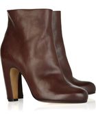Maison Margiela Leather Ankle Boot - Lyst