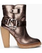 Belle By Sigerson Morrison Shearling Platform Booties - Lyst